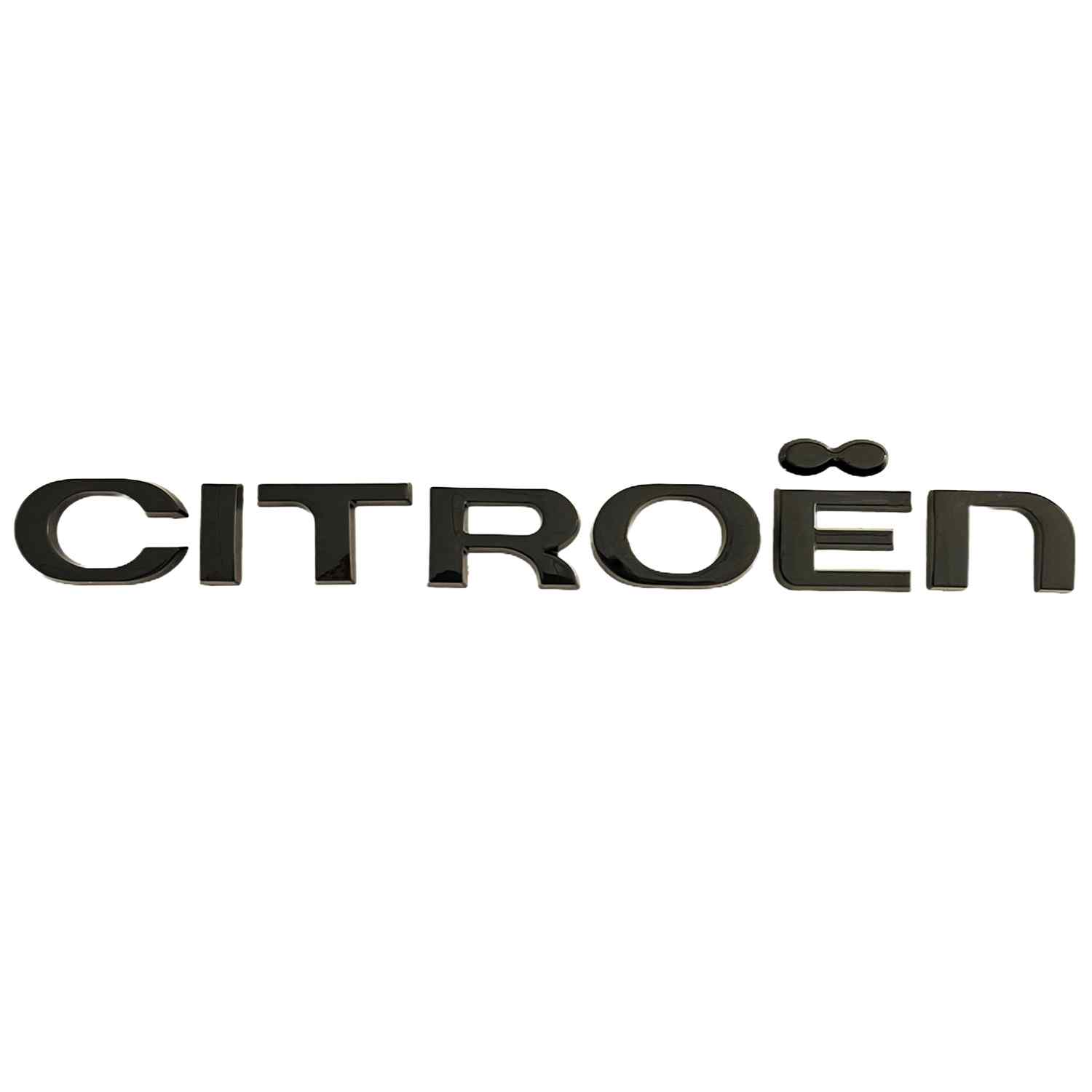 Emblema adhesivo de letras compatible con Citroen negro brillo - imagen 1