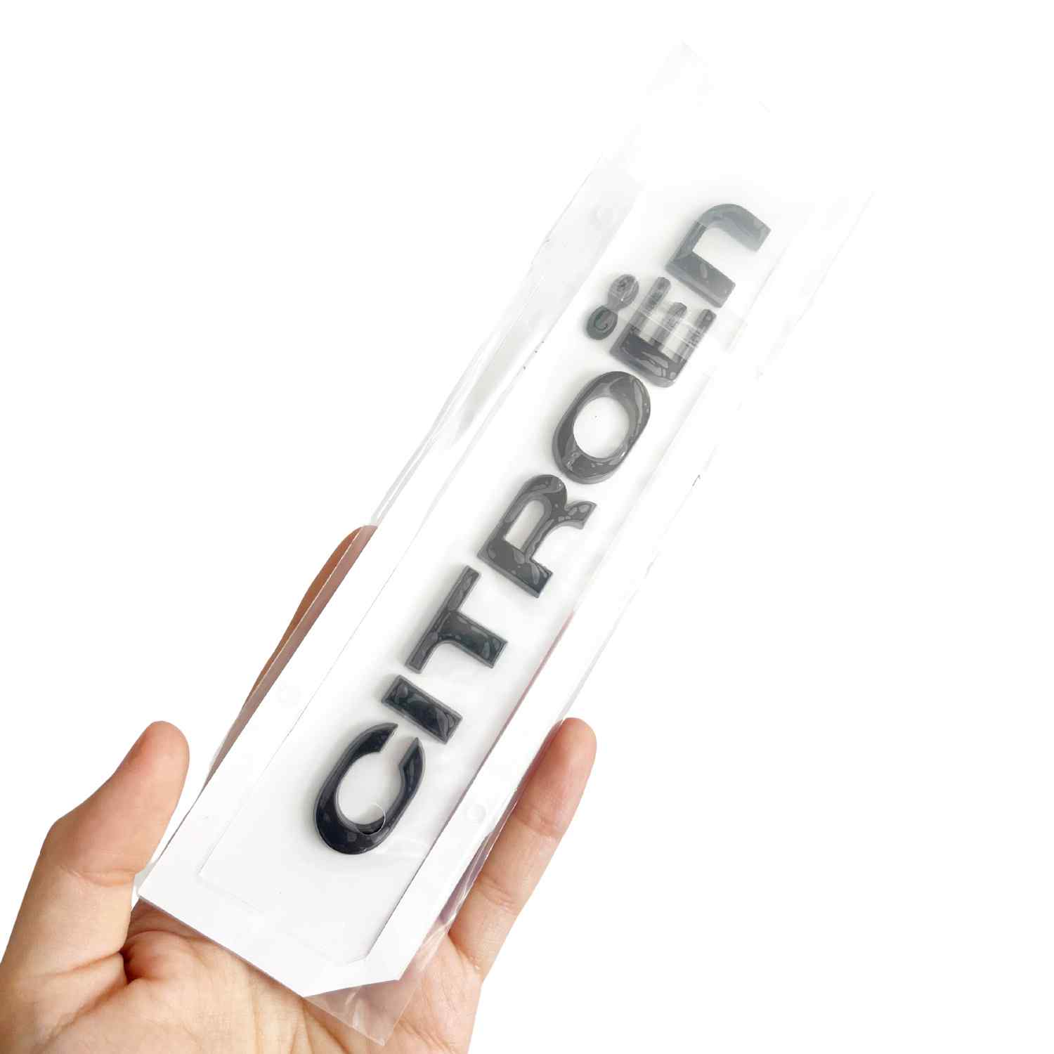 Emblema adhesivo de letras compatible con Citroen negro brillo - imagen 4