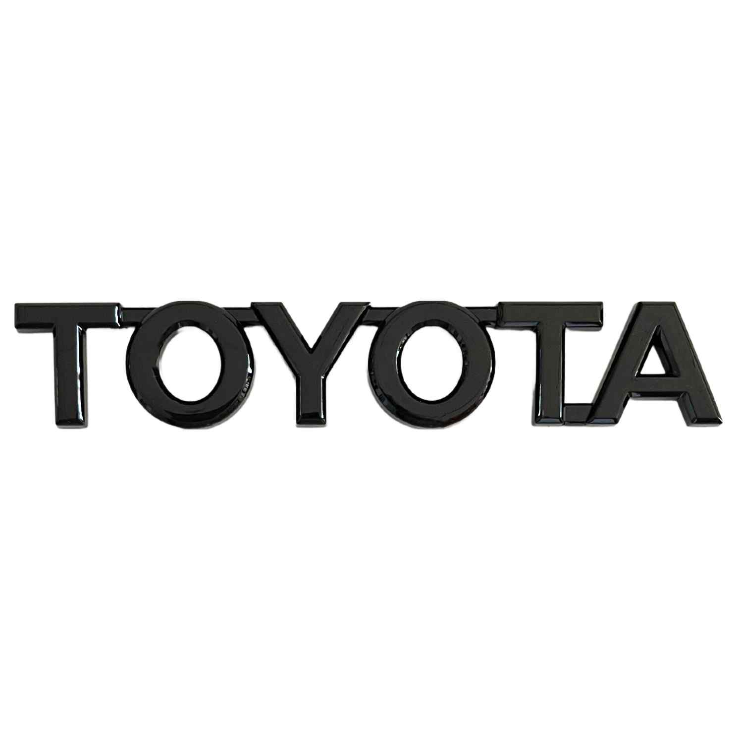 Emblema adhesivo de letras compatible con Toyota negro brillo - imagen 1