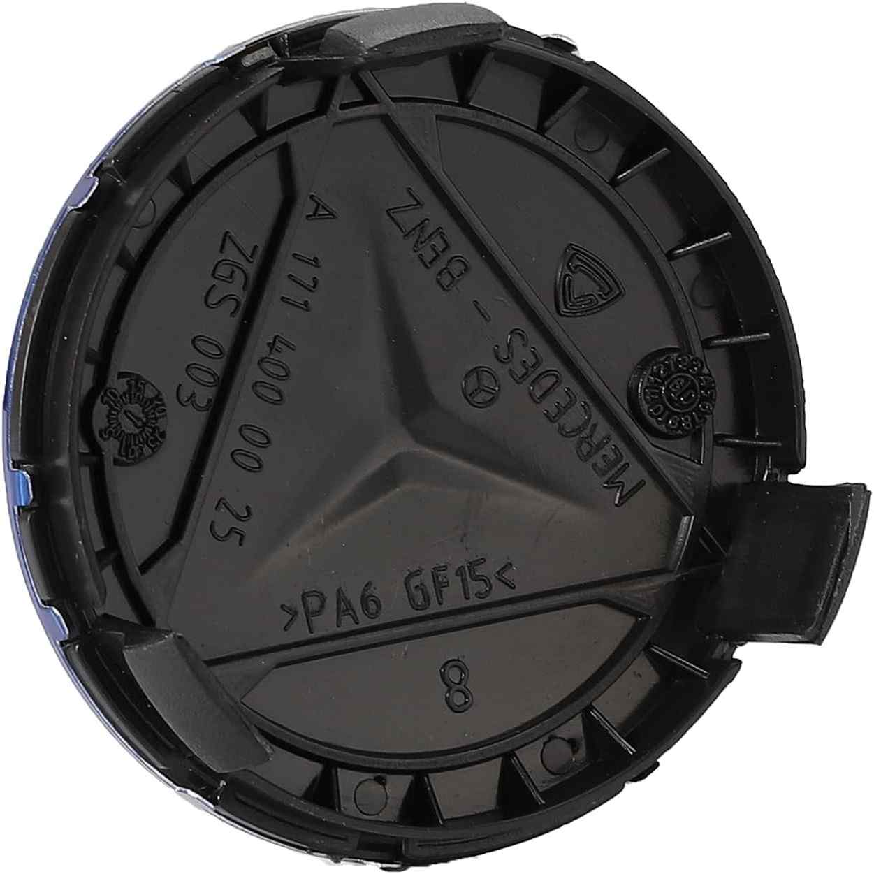 Embellecedor para llanta compatible con Mercedes 75 mm (4 uds) rojo negro - imagen 3