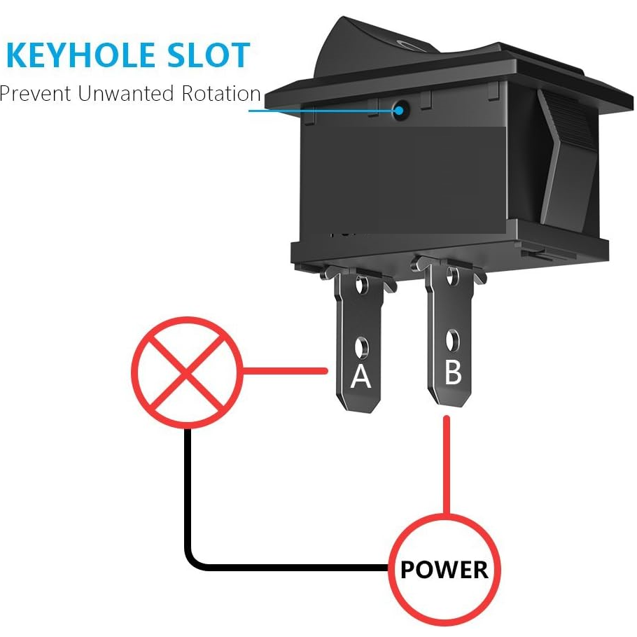 Interruptor universal 2 pin on-off 3A 250VAC - 6A 125VAC mini - imagen 3