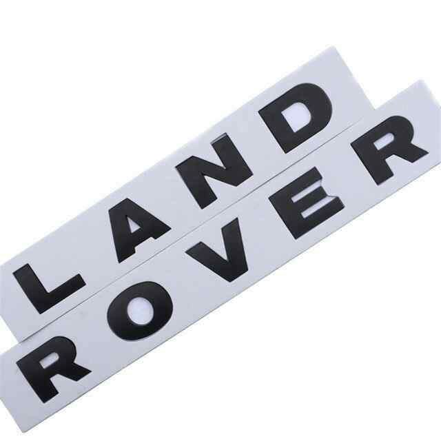 Emblema adhesivo letras compatible con Land Rover negro mate - imagen 1