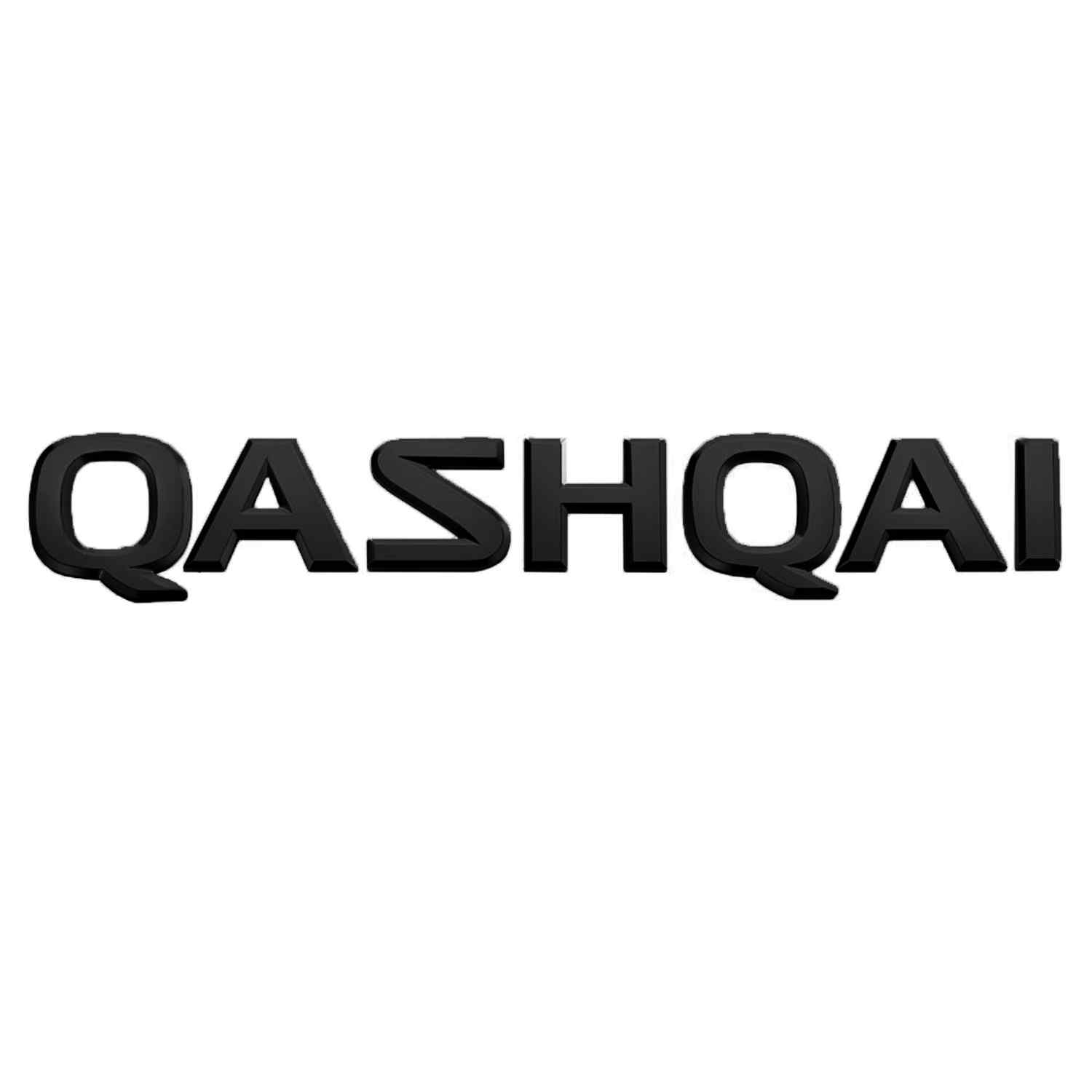 Emblema adhesivo  letras Qashqai compatible con Nissan negro brillo 20 cm - imagen 1