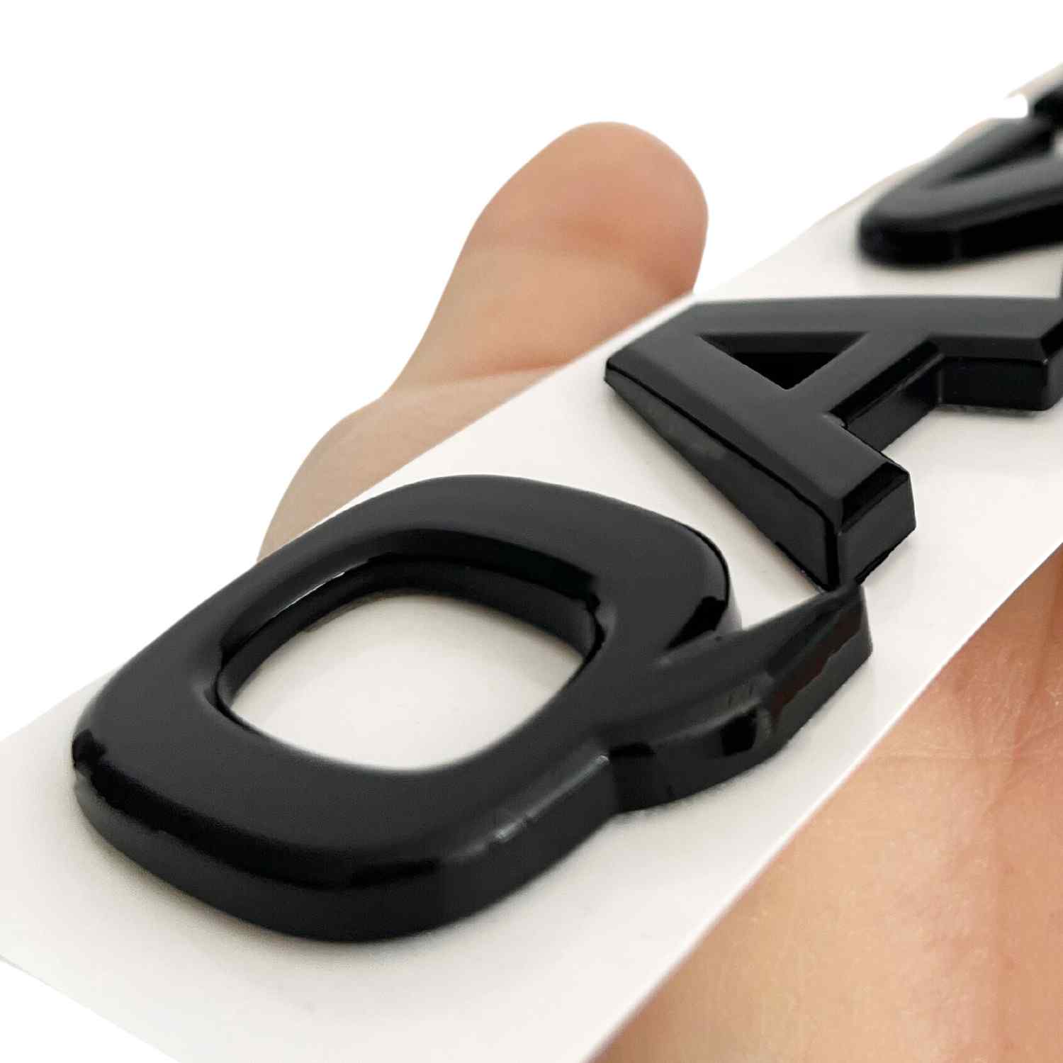 Emblema adhesivo  letras Qashqai compatible con Nissan negro brillo 20 cm - imagen 5