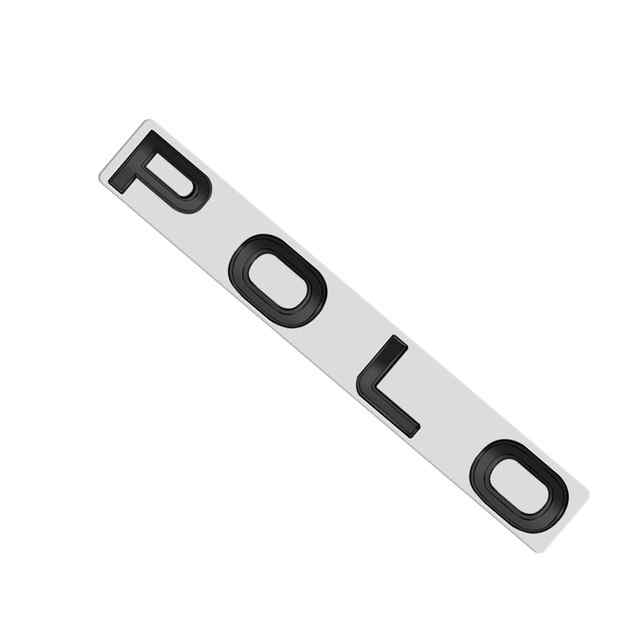 Emblema adhesivo letras Polo compatible con Volkswagen negro brillo 20 cm