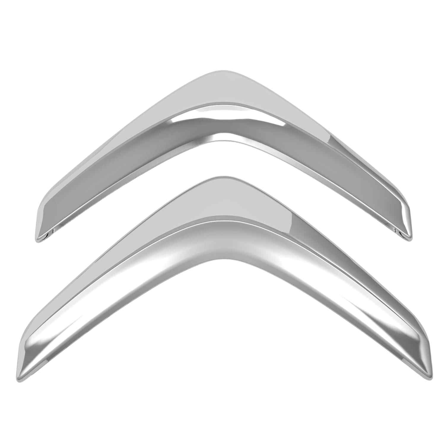 Emblema Adhesivo Compatible Con Citroen 101 Mm Plateado
