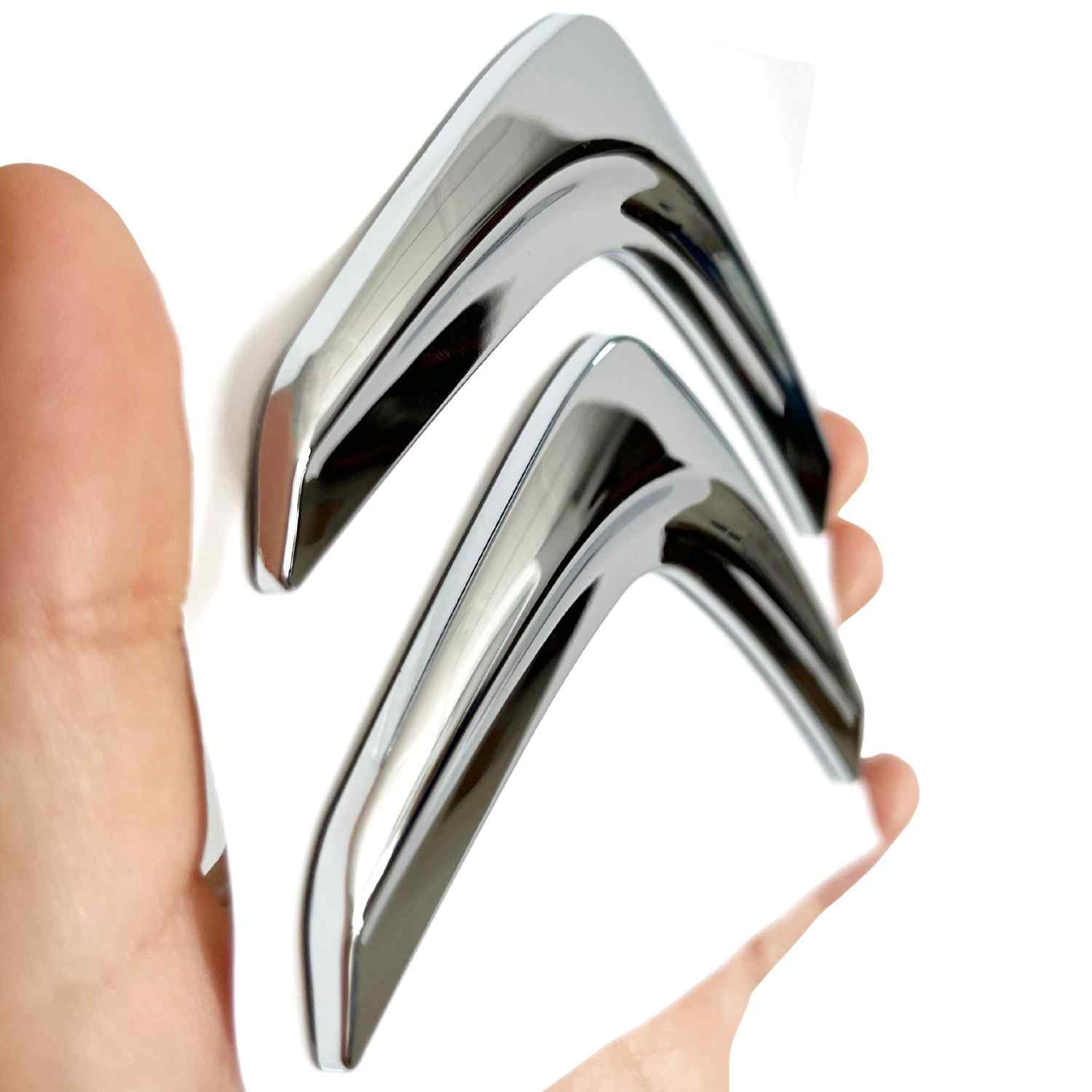 Emblema adhesivo compatible con Citroen 101 mm plateado - imagen 4