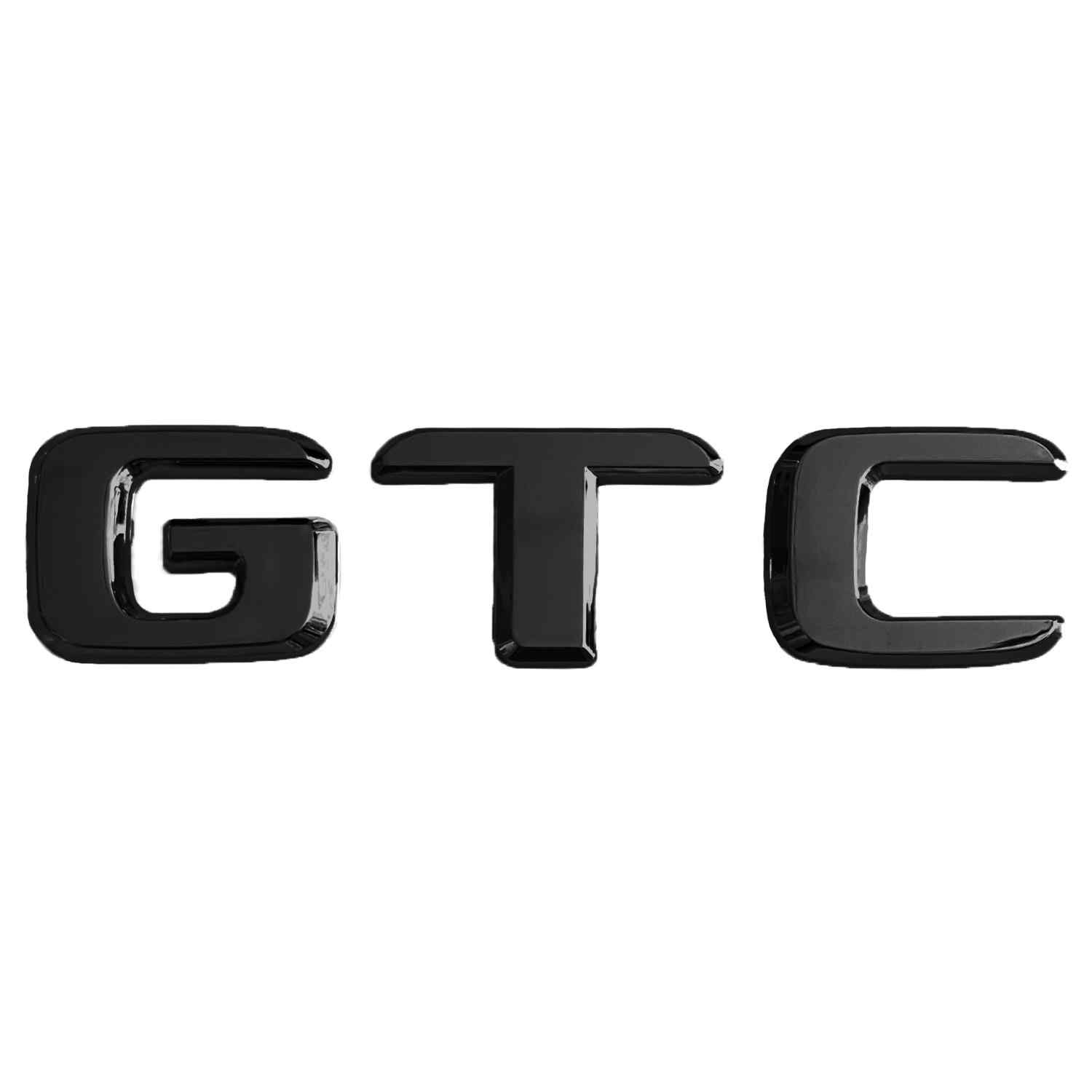 Emblema adhesivo plástico GTC compatible con Volkswagen Negro - imagen 1