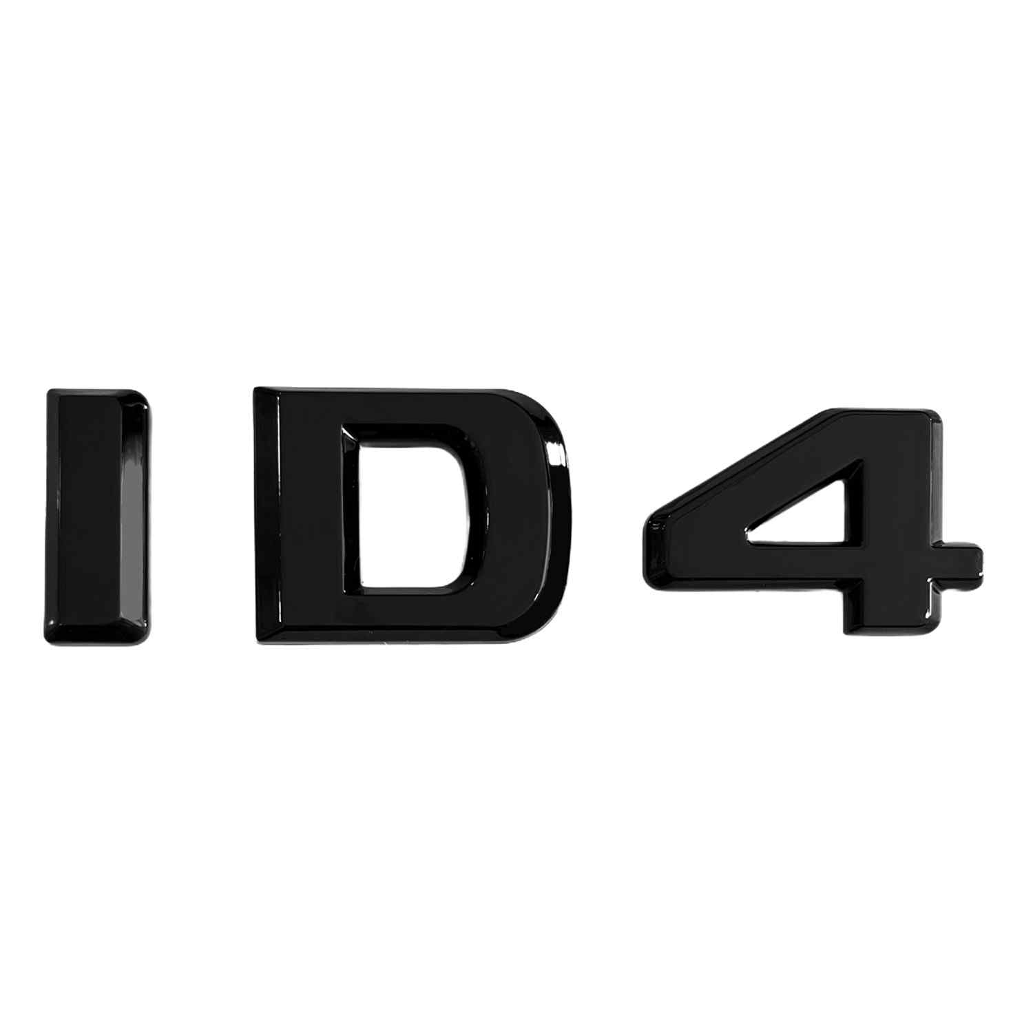 Emblema adhesivo plástico ID4 compatible con Volkswagen Negro - imagen 1