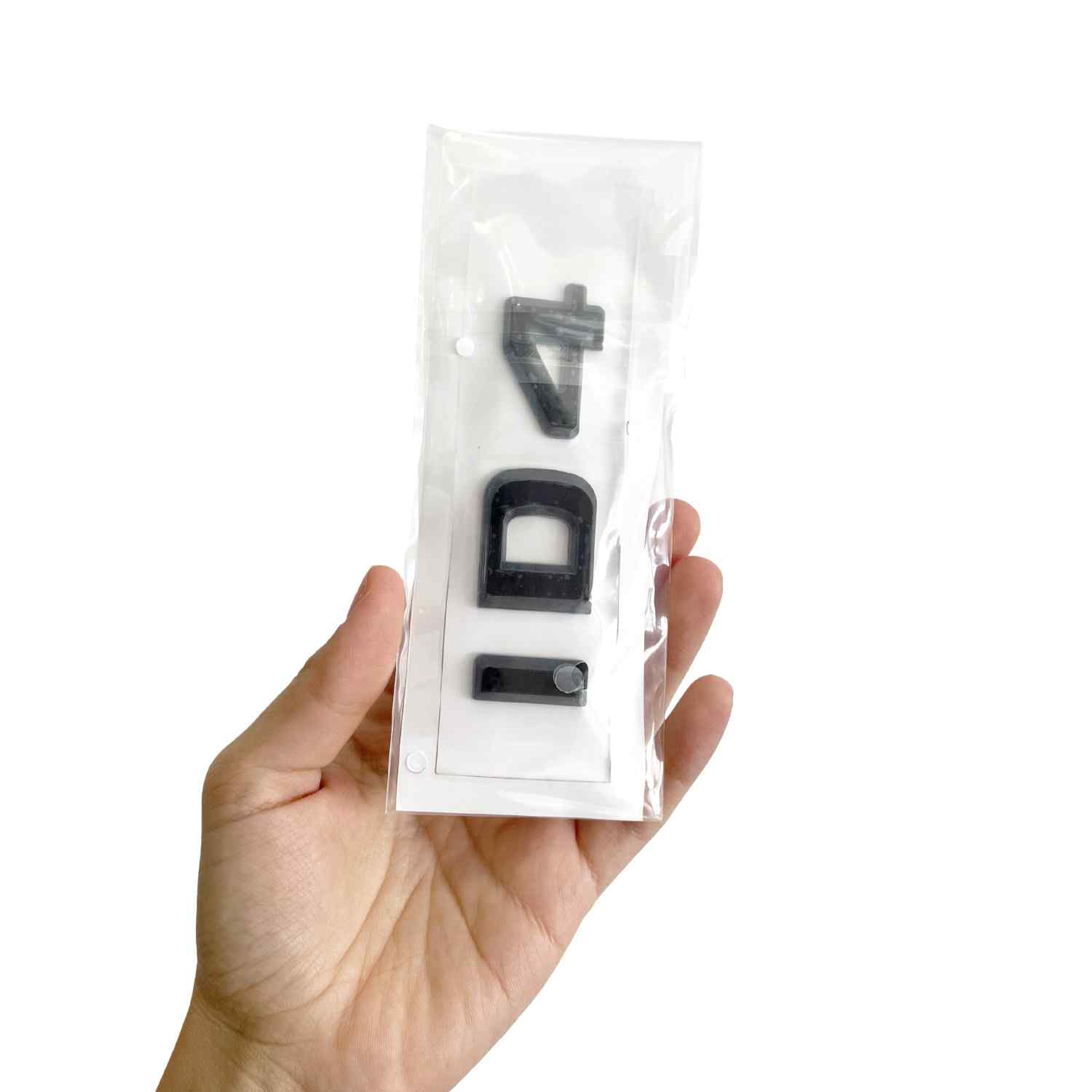 Emblema adhesivo plástico ID4 compatible con Volkswagen Negro - imagen 4