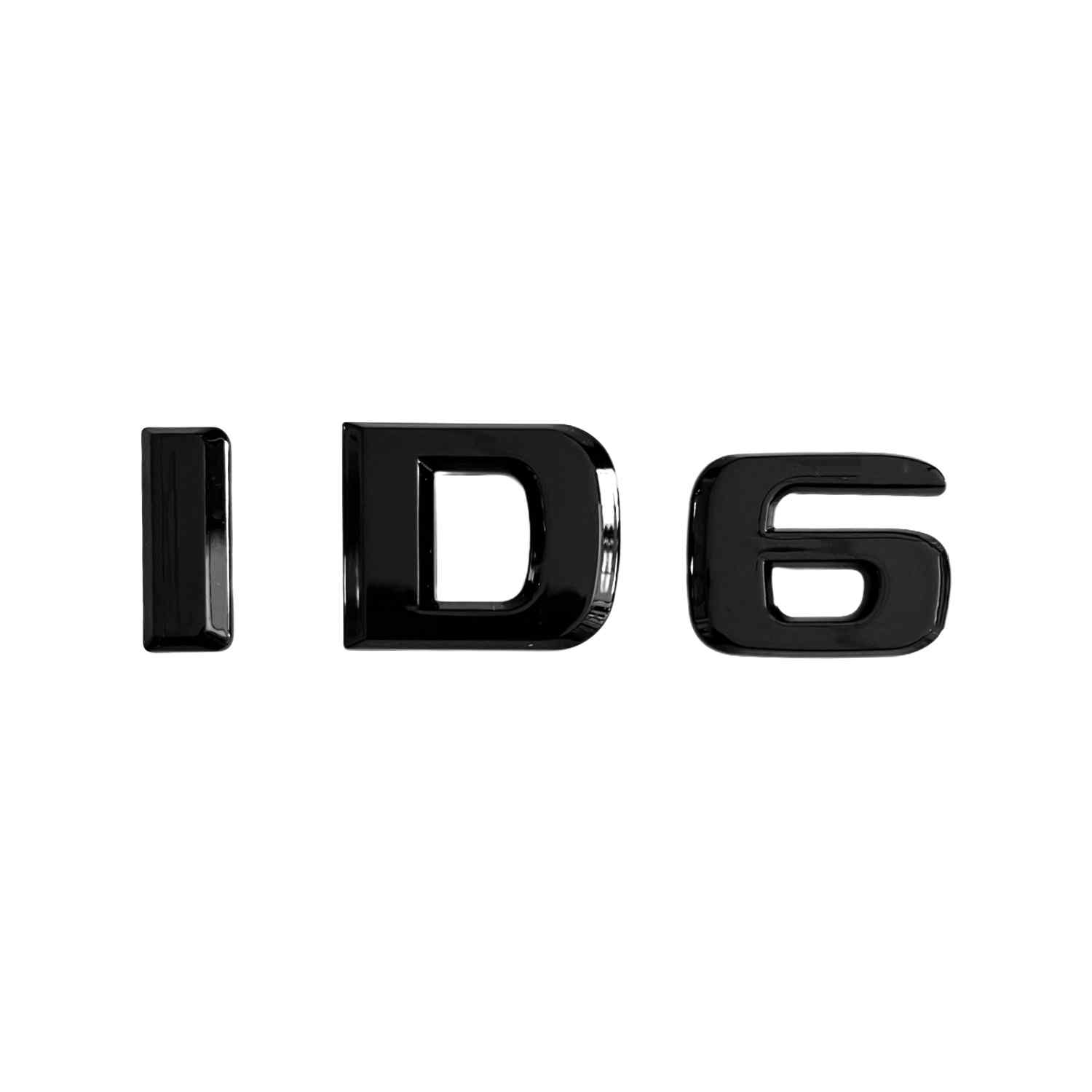 Emblema adhesivo plástico ID6 compatible con Volkswagen negro brillo - imagen 1