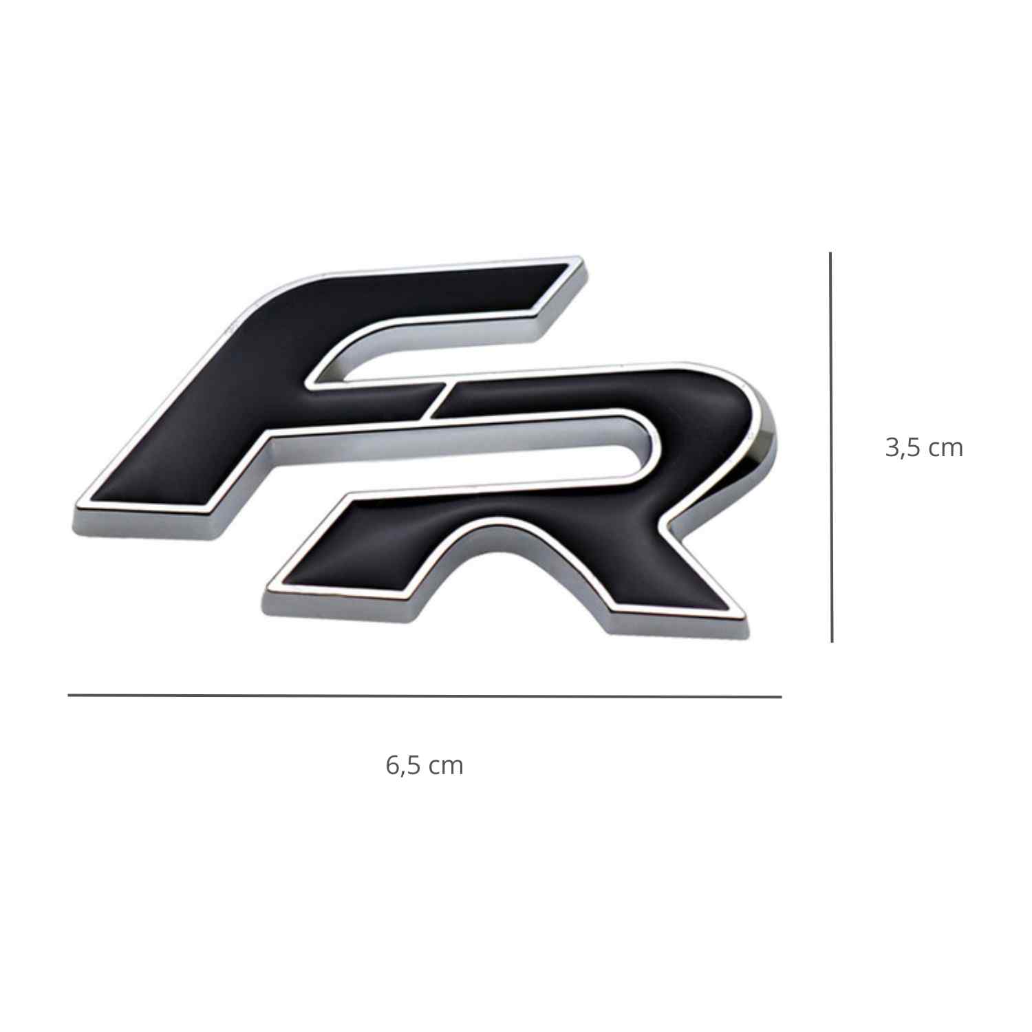 Emblema FR para trasero compatible con Seat negro - imagen 6