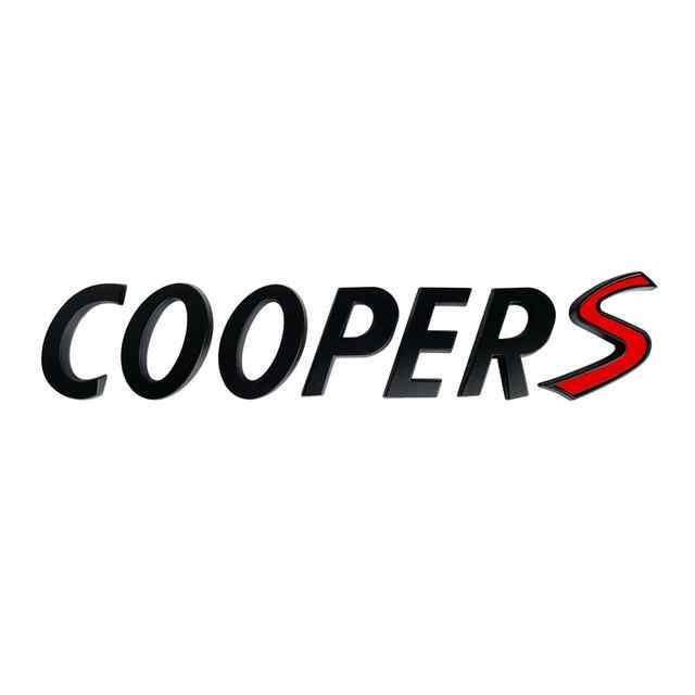 Emblema Coopers adhesivo compatible con Mini negro brillo - imagen 1