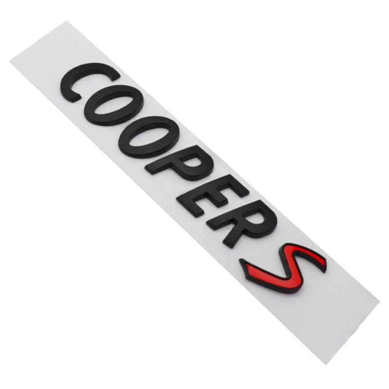 Emblema Coopers adhesivo compatible con Mini negro brillo - imagen 2