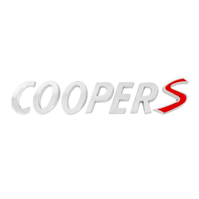 Emblema Coopers adhesivo compatible con Mini plateado brillo - imagen 1
