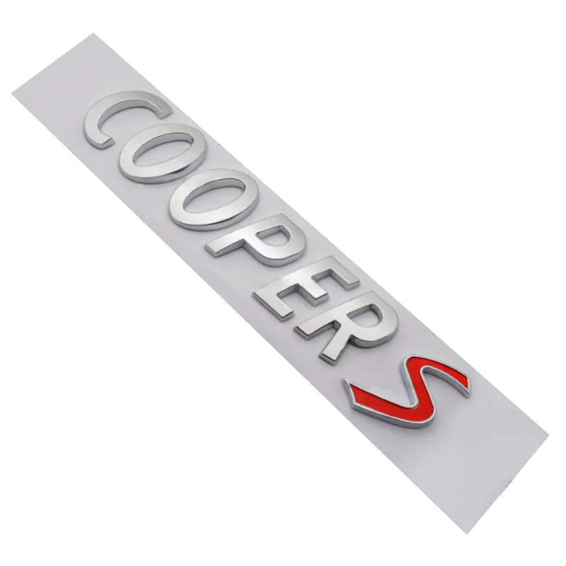 Emblema Coopers adhesivo compatible con Mini plateado brillo - imagen 3