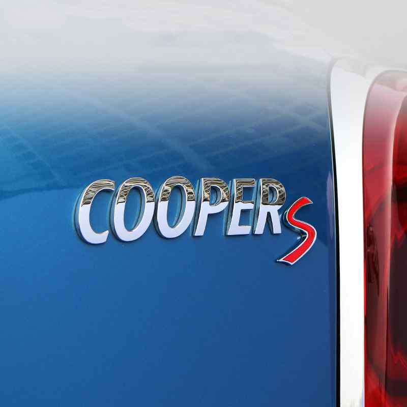 Emblema Coopers adhesivo compatible con Mini plateado brillo - imagen 2
