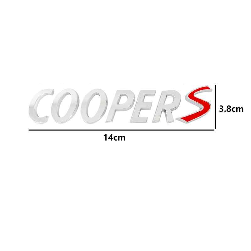 Emblema Coopers adhesivo compatible con Mini plateado brillo - imagen 4