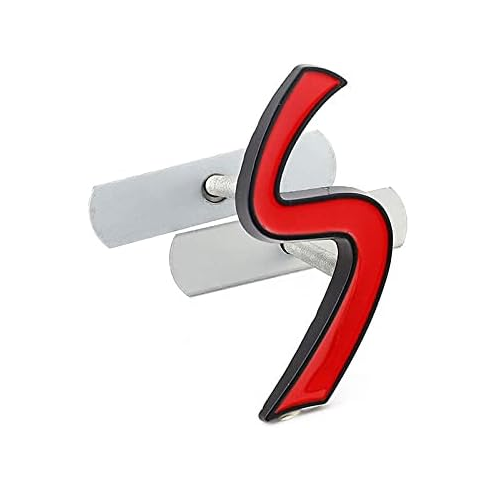 Emblema Logo S parrilla compatible con Mini negro rojo