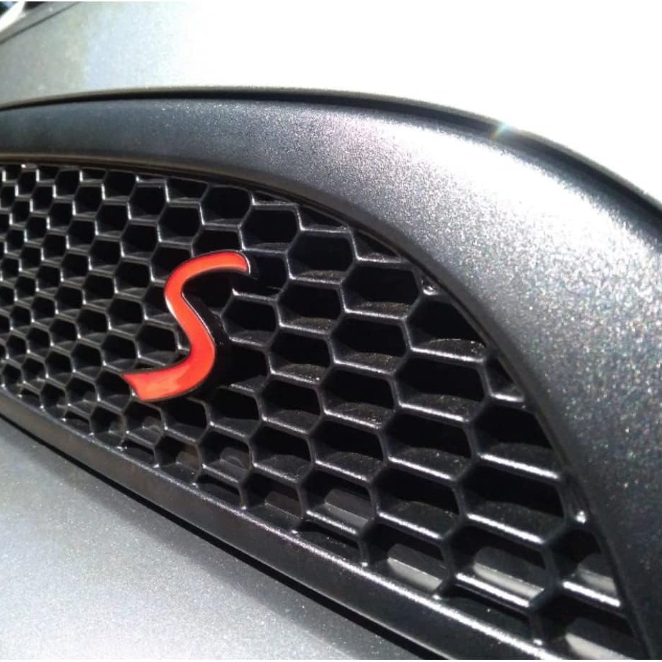 Emblema Logo S parrilla compatible con Mini negro rojo - imagen 3