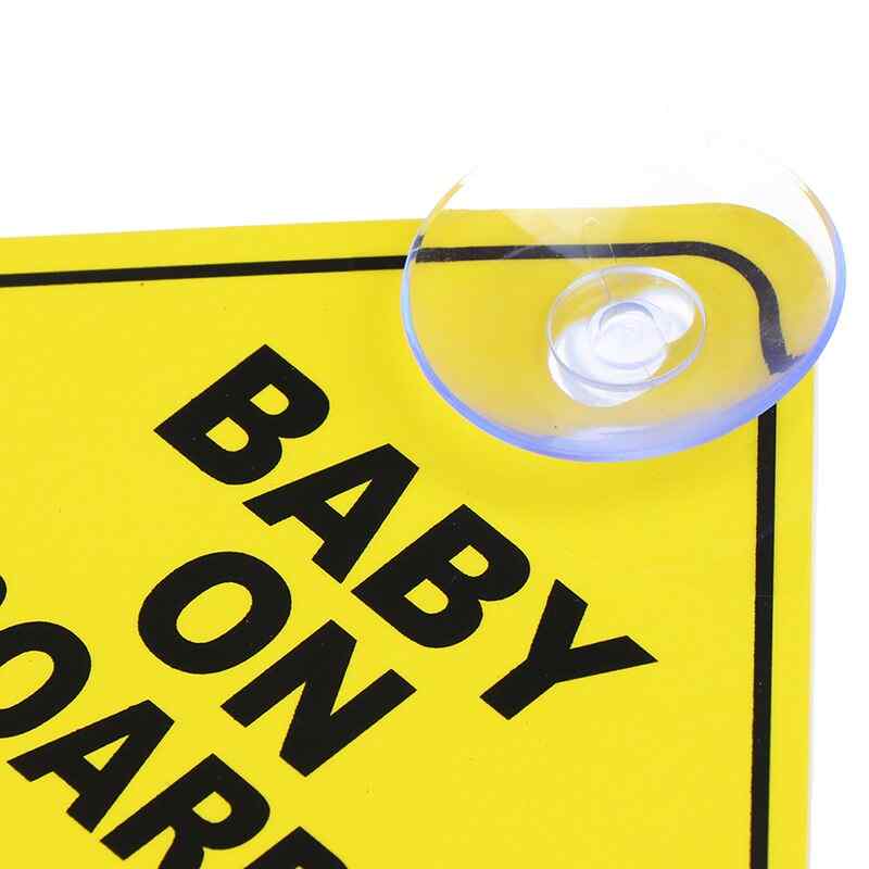 Cartel bebe a bordo con ventosa para coche - imagen 2