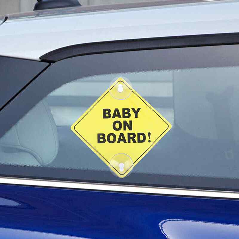 Cartel bebe a bordo con ventosa para coche - imagen 4