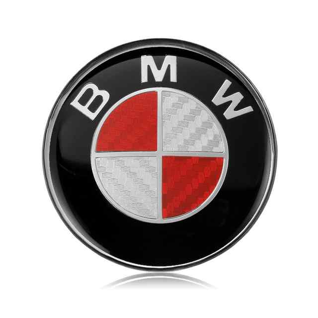 Emblema Adhesivo para volante compatible con BMW 45 mm rojo - imagen 1