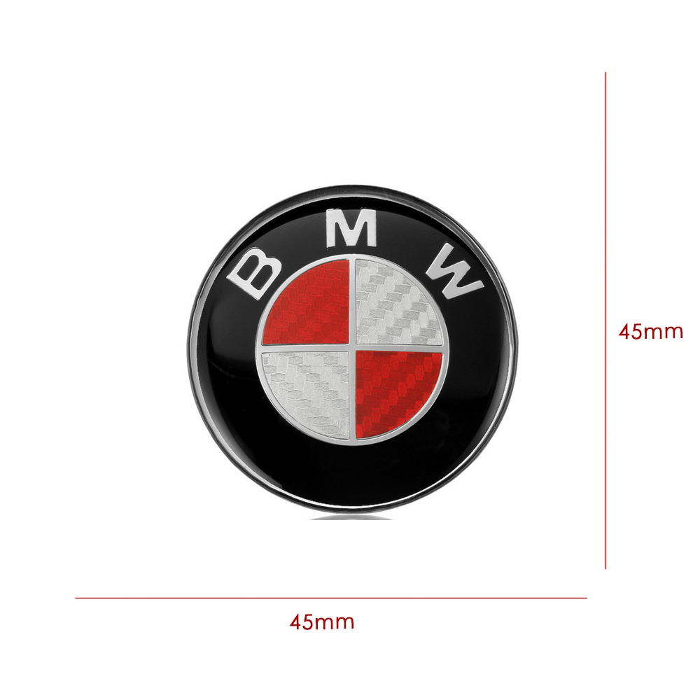 Emblema Adhesivo para volante compatible con BMW 45 mm rojo - imagen 3