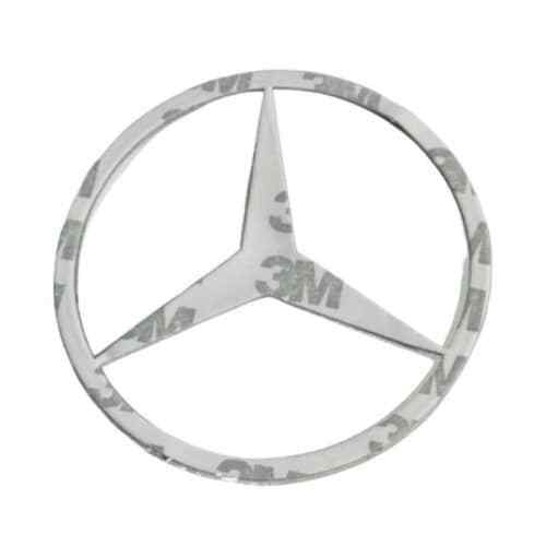 Emblema plastico adhesivo 90 mm compatible con Mercedes negro mate - imagen 3