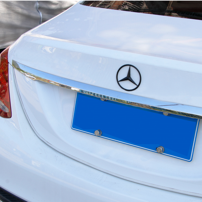 Emblema plastico adhesivo 90 mm compatible con Mercedes negro mate - imagen 2