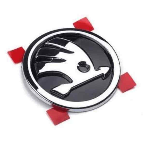 Emblema para capo o trasero compatible con Skoda 80 mm negro - imagen 5