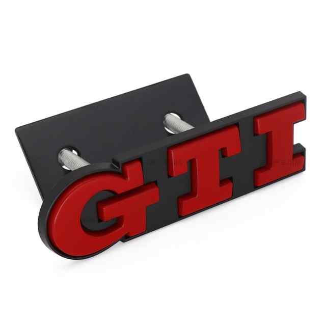 Emblema parrilla GTI compatible con VW rojo