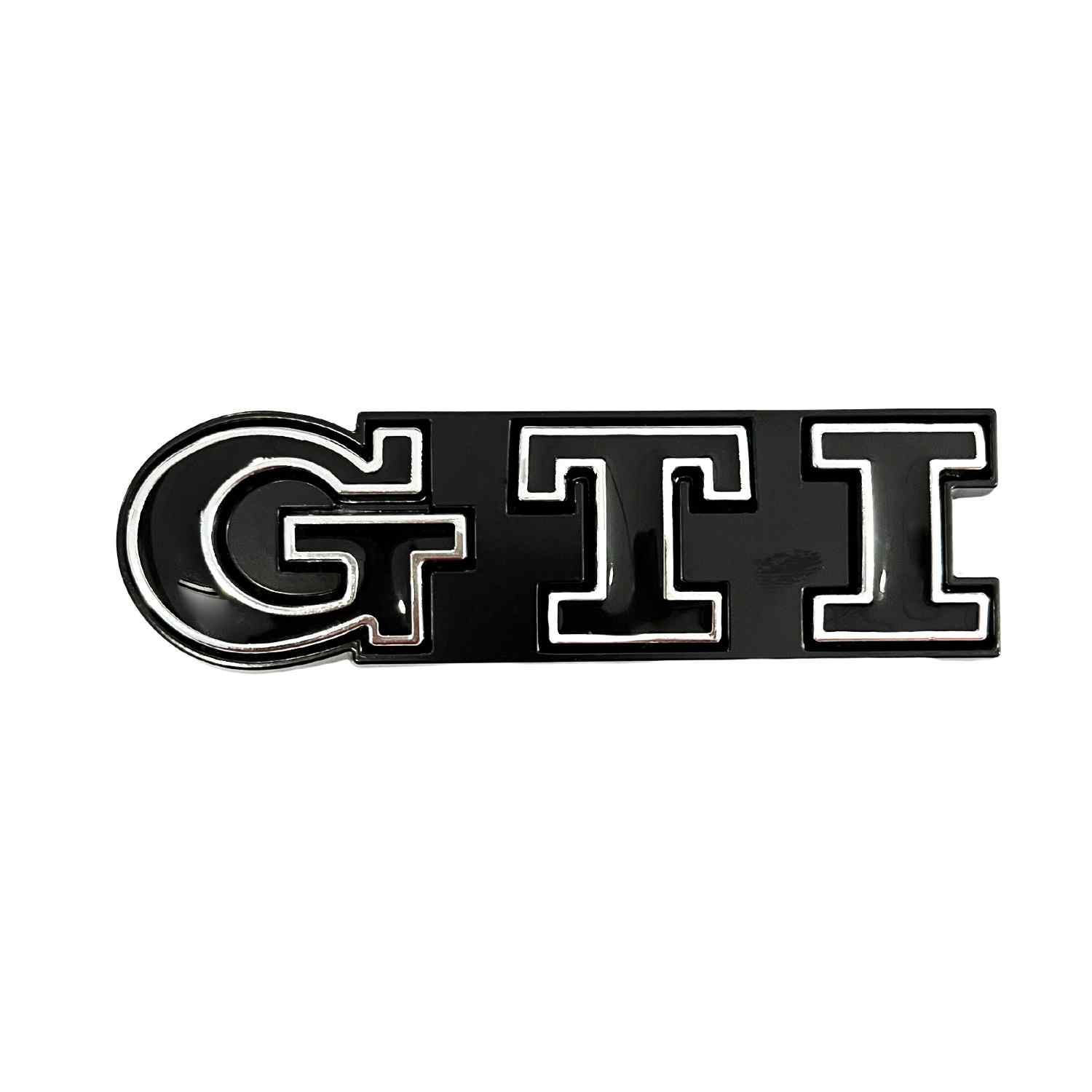 Emblema parrilla GTI compatible con VW negro
