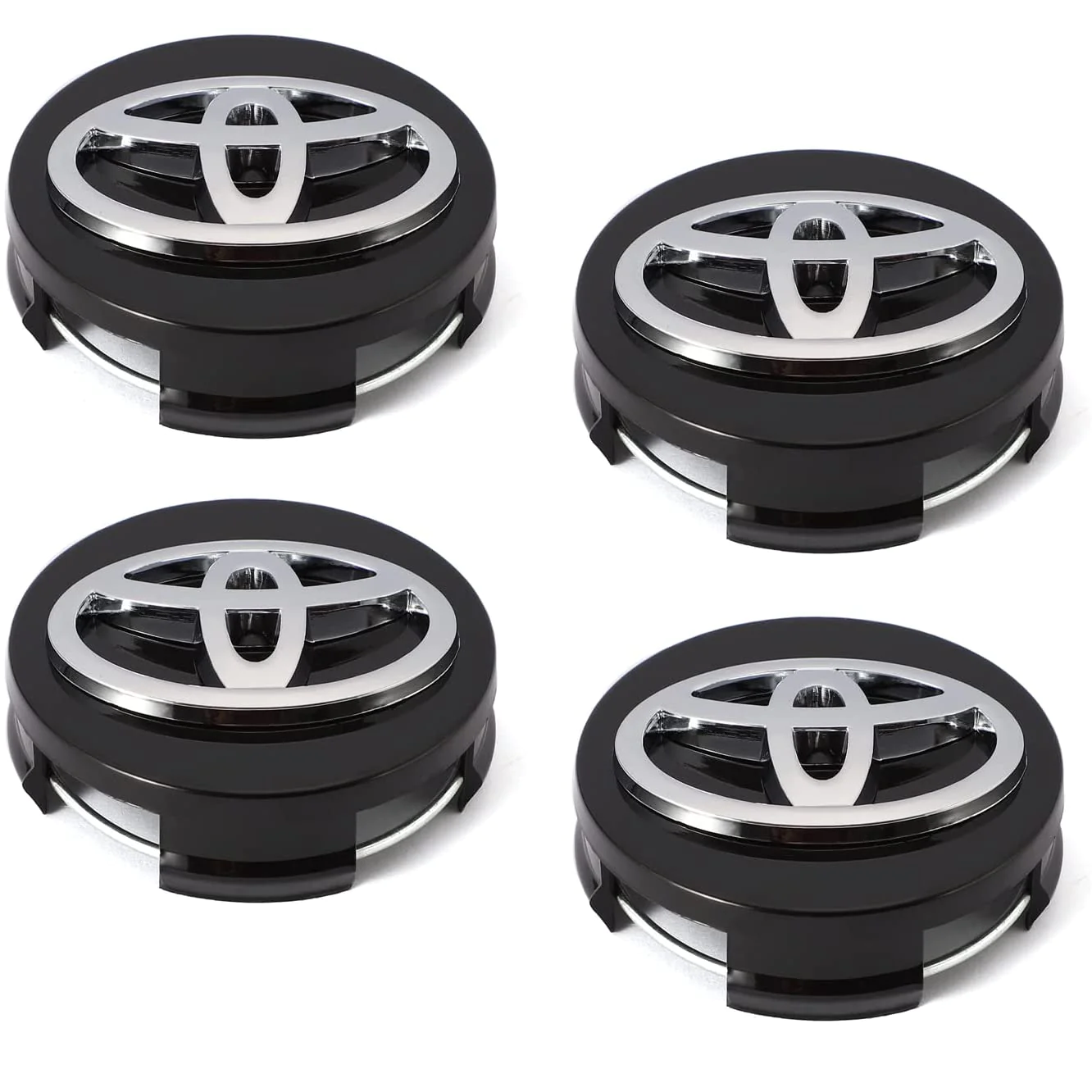 Embellecedor Para Llanta Compatible Con Toyota 62 Mm (4 Uds) negro - imagen 1