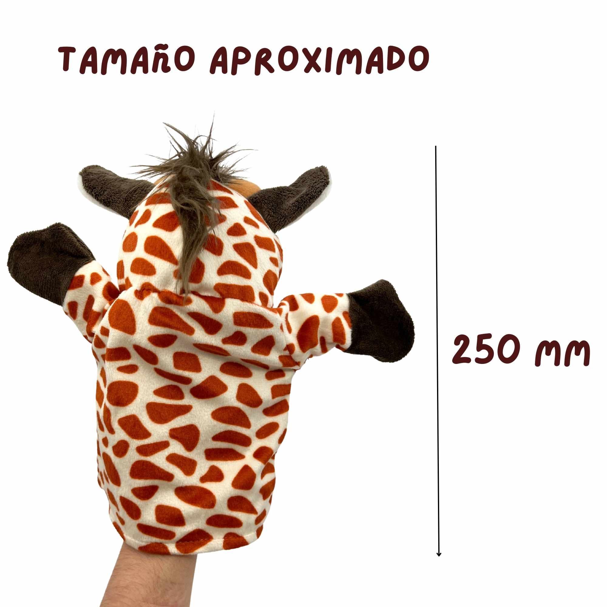 Marioneta mano peluche de Jirafa tipo 2 - imagen 4