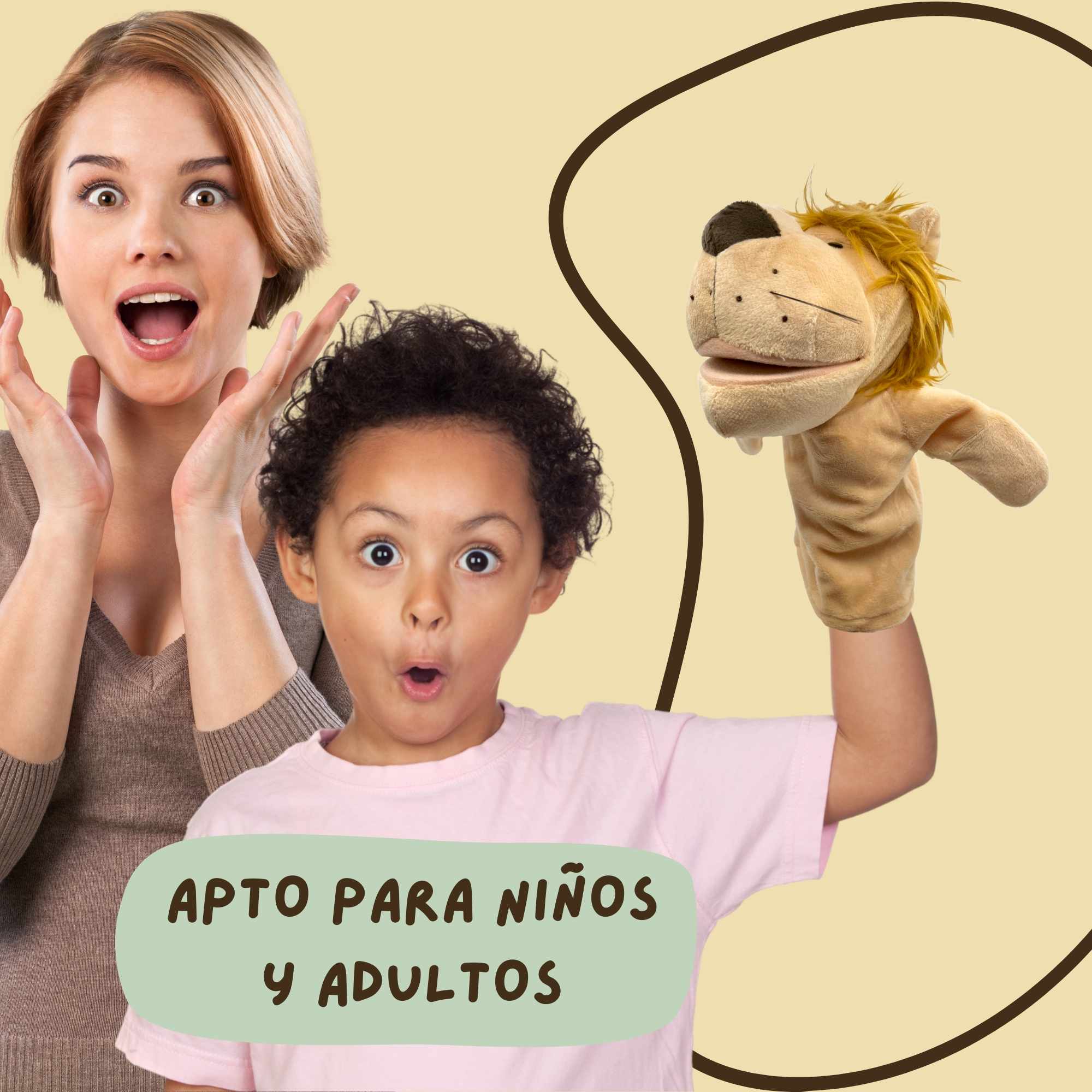 Marioneta mano peluche de Leon tipo 2 - imagen 3