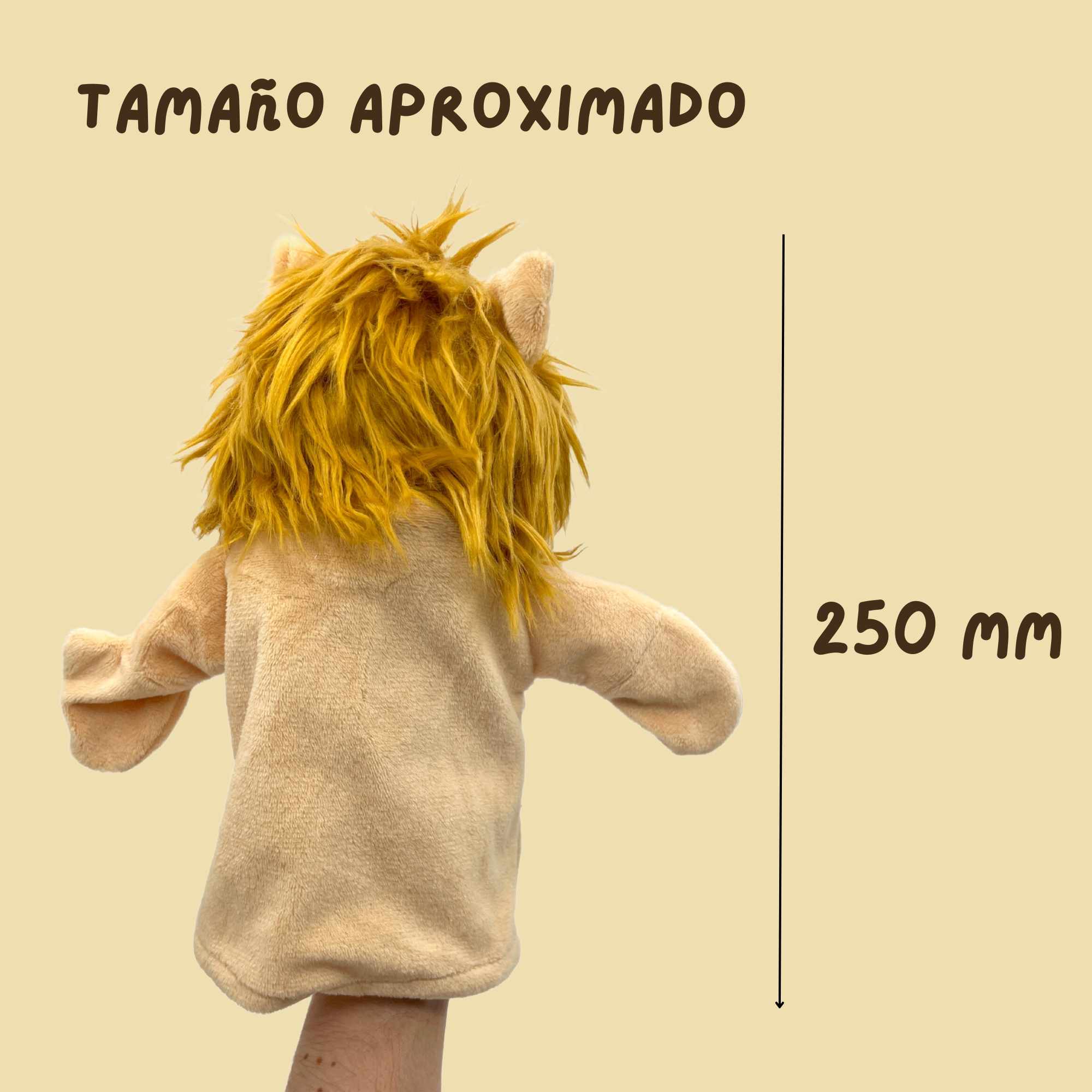 Marioneta mano peluche de Leon tipo 2 - imagen 4