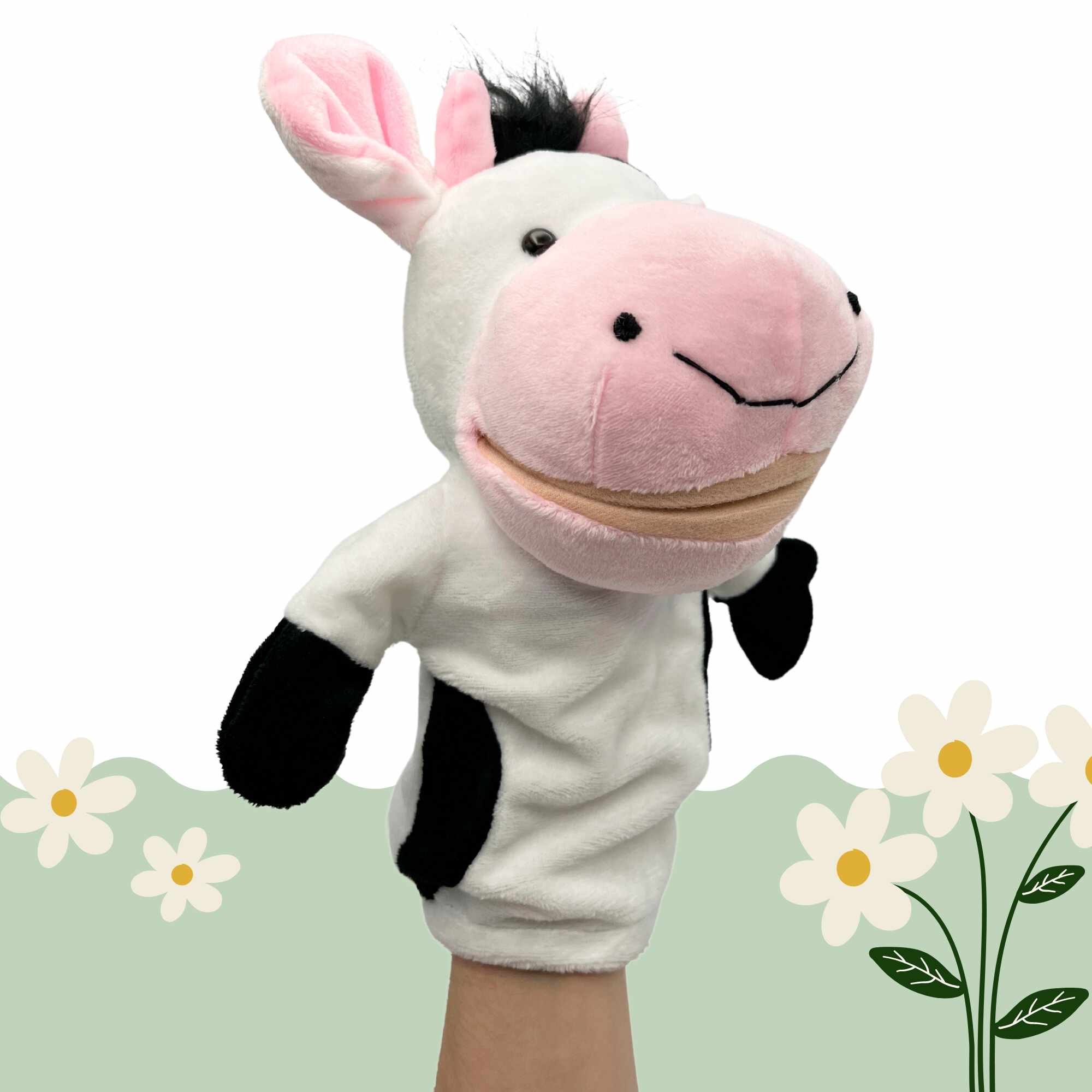 Marioneta Mano Peluche De Vaca