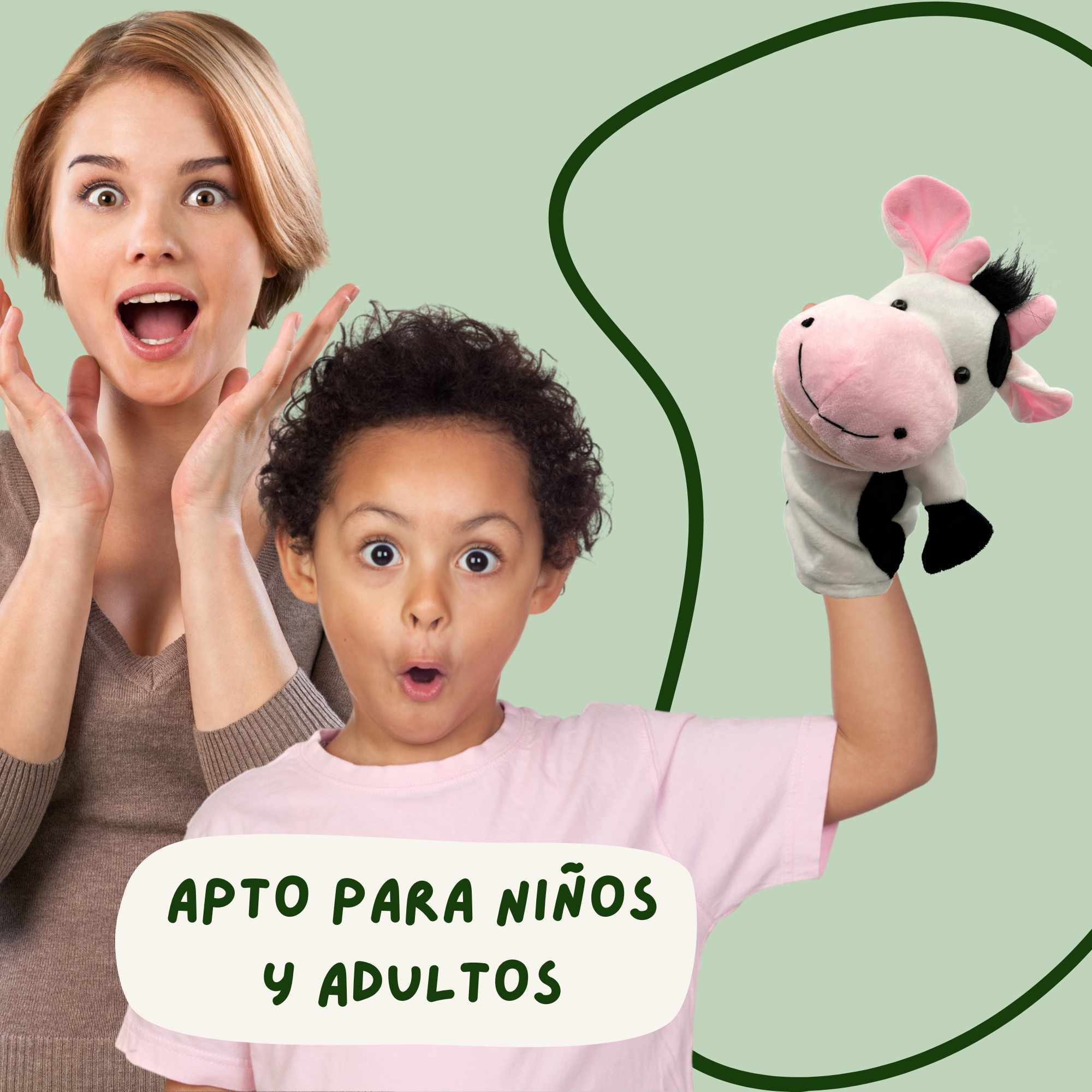 Marioneta mano peluche de Vaca - imagen 3