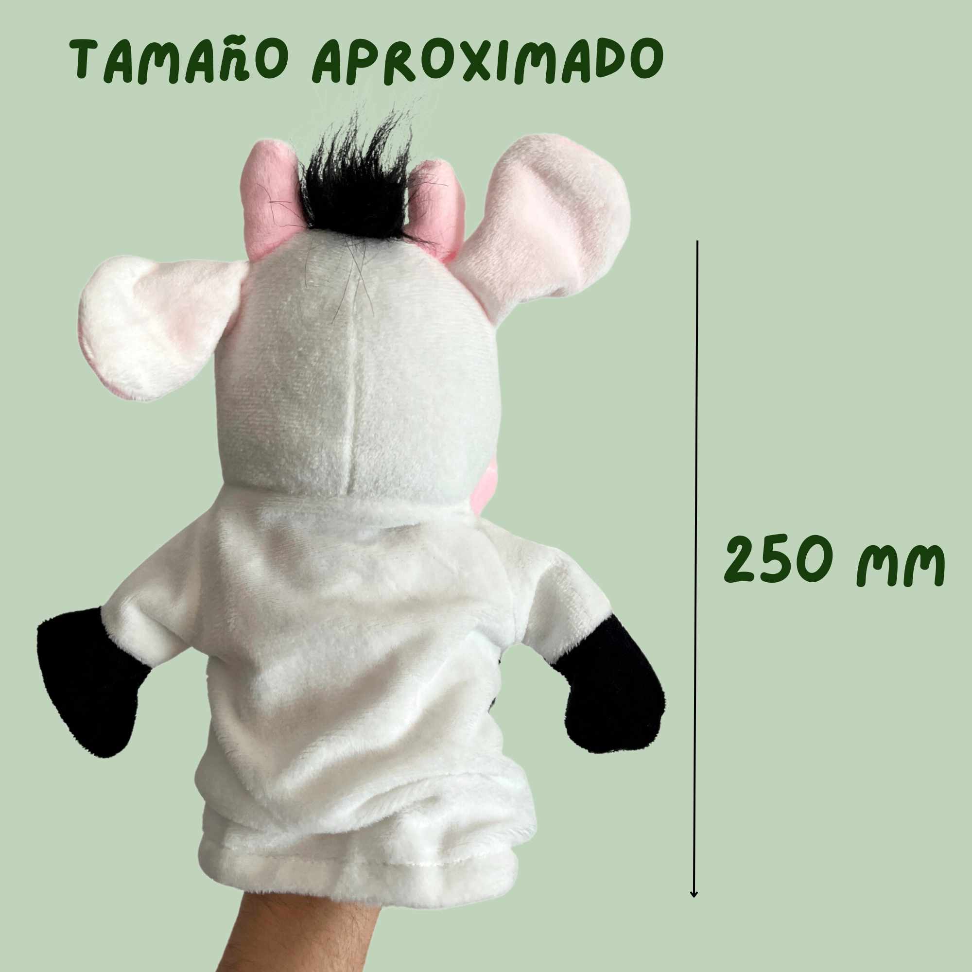 Marioneta mano peluche de Vaca - imagen 4
