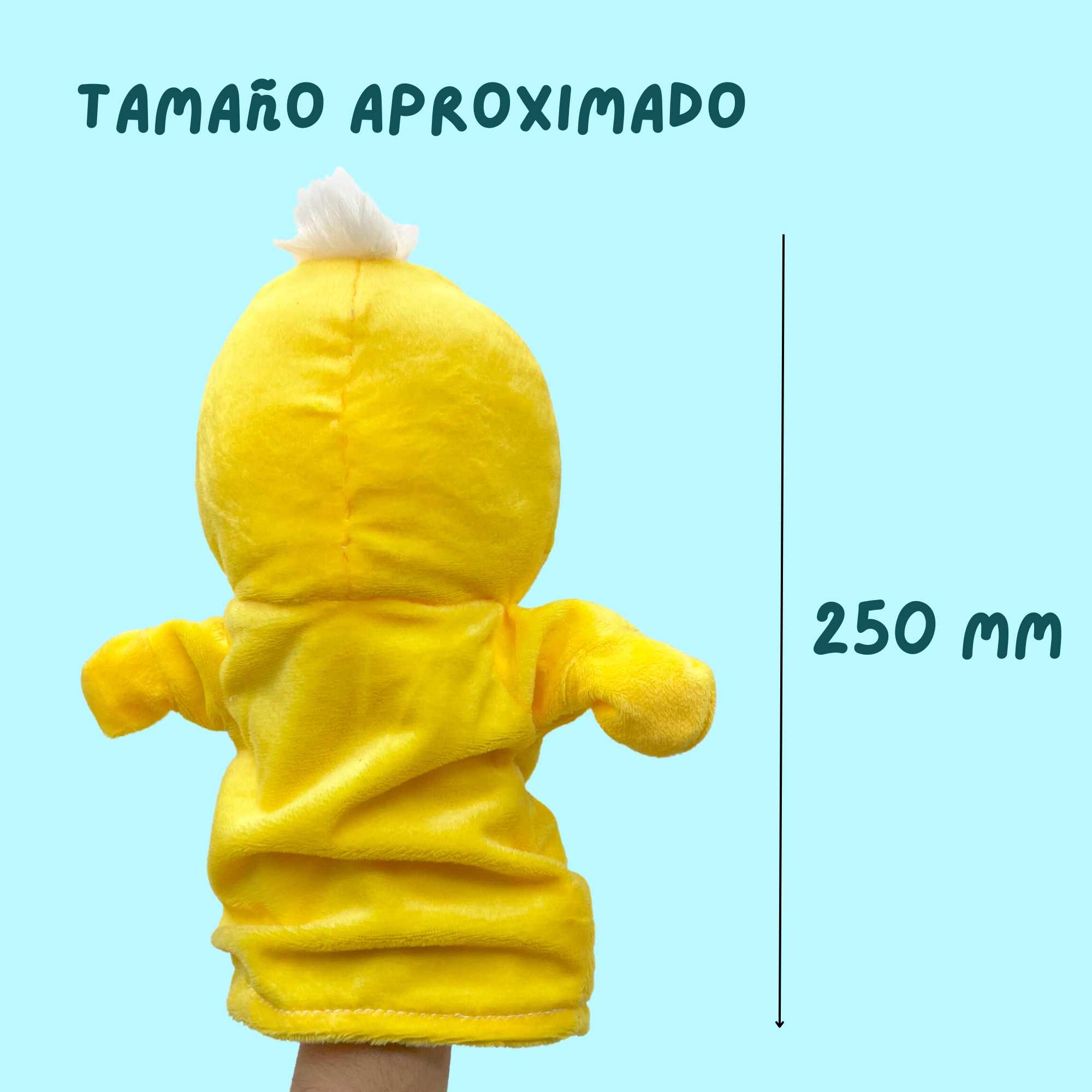 Marioneta mano peluche de Pollo - imagen 4