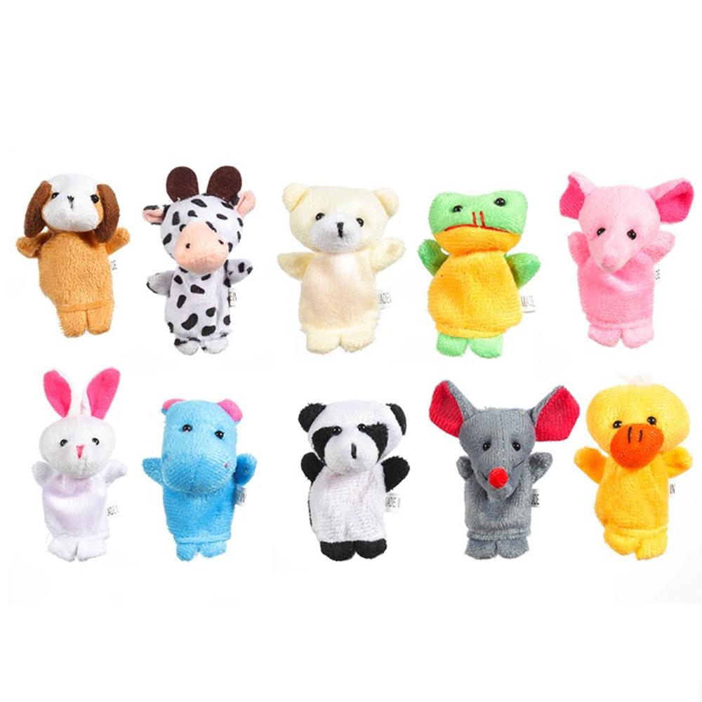 Marionetas dedos peluche animales 10 unidades - imagen 3