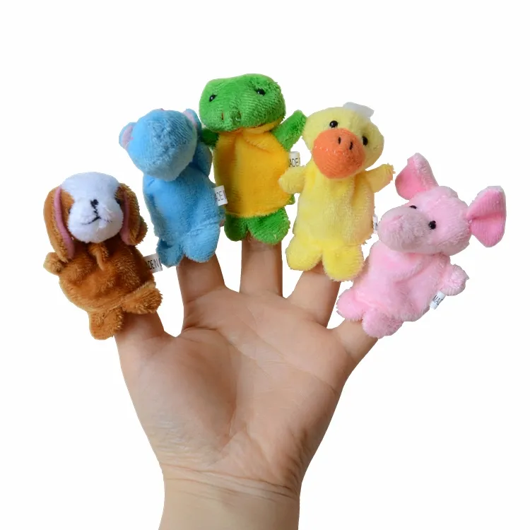Marionetas dedos peluche animales 10 unidades - imagen 4