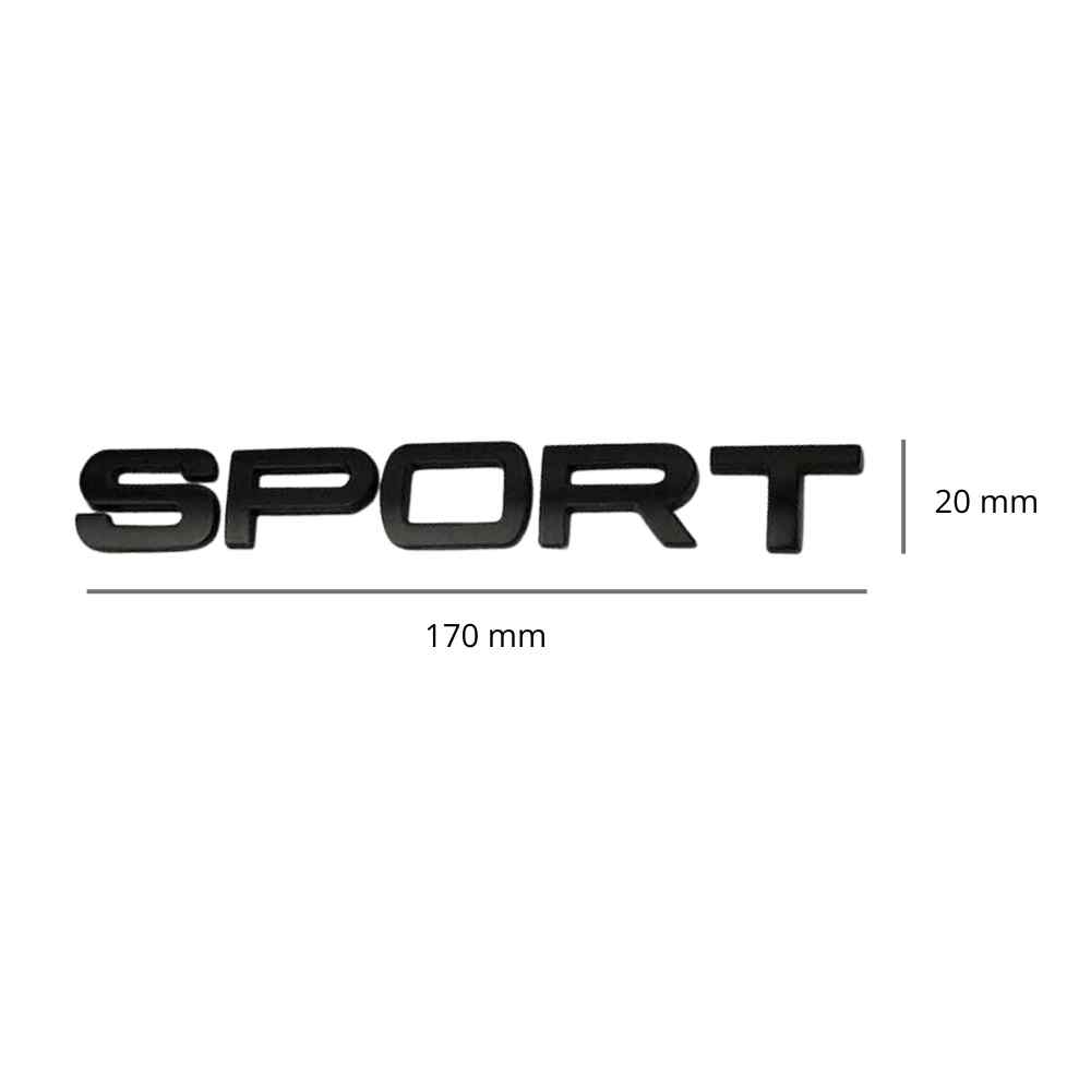 Emblema sport adhesivo Compatible con Land Rover Negro brillo - imagen 3