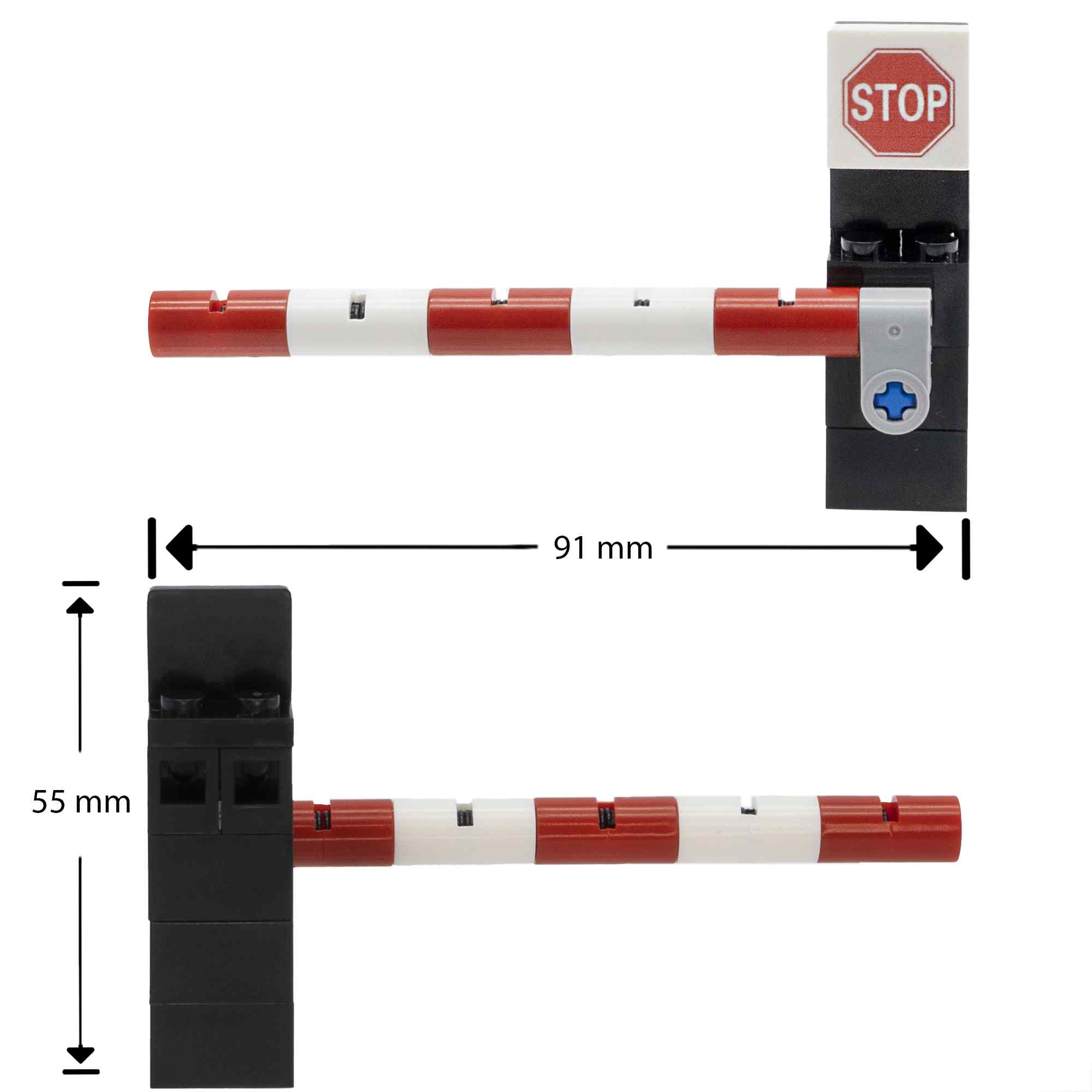 Señal trafico barrera de paso juguetes construccion rojo - imagen 3
