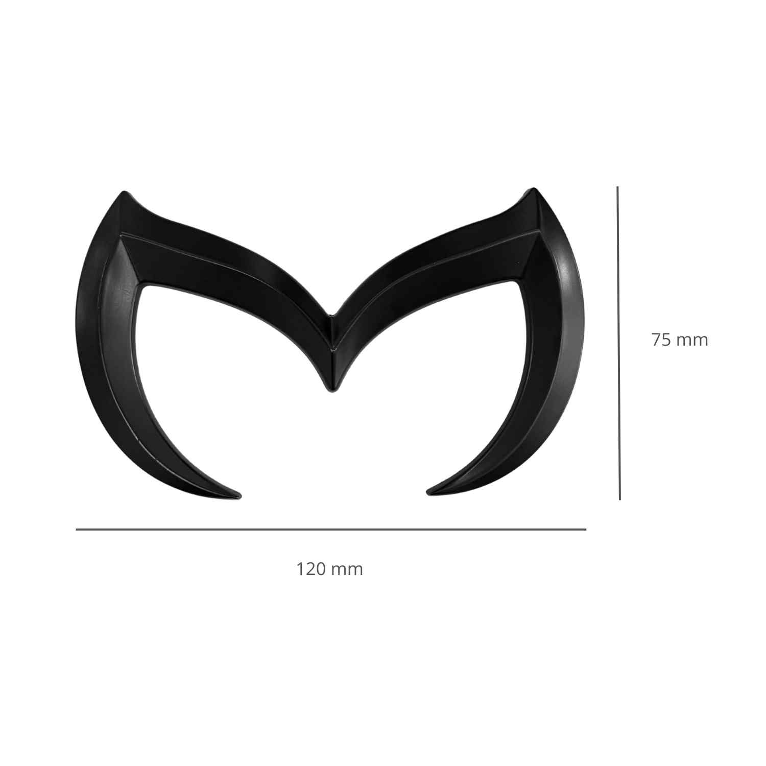 Emblema Adhesivo trasero Compatible con Mazda Negro - imagen 5