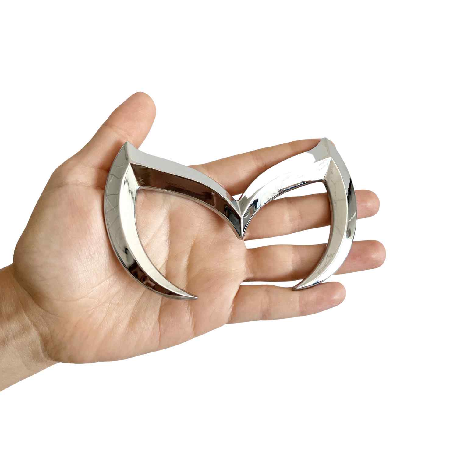 Emblema Adhesivo trasero Compatible con Mazda Plateado - imagen 2