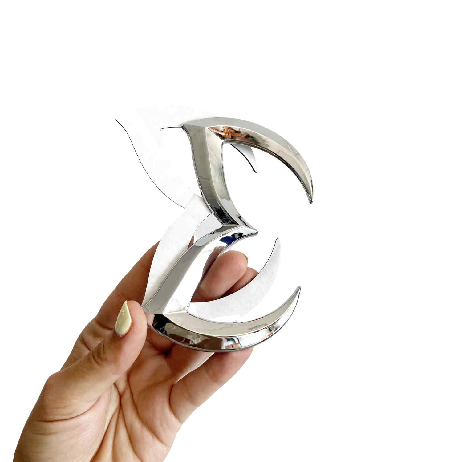Emblema Adhesivo trasero Compatible con Mazda Plateado - imagen 3