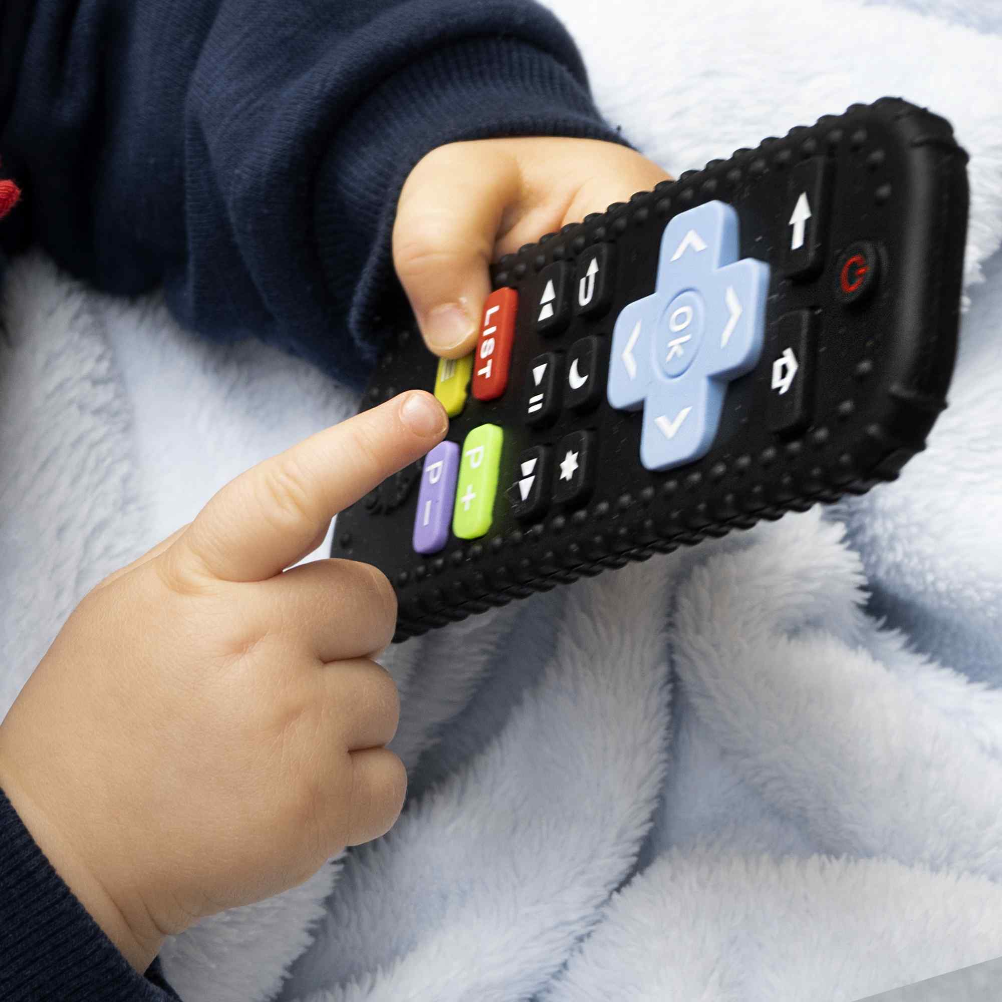 Juguete para bebe mando distancia Dentición Mordedores Silicona negro - imagen 4