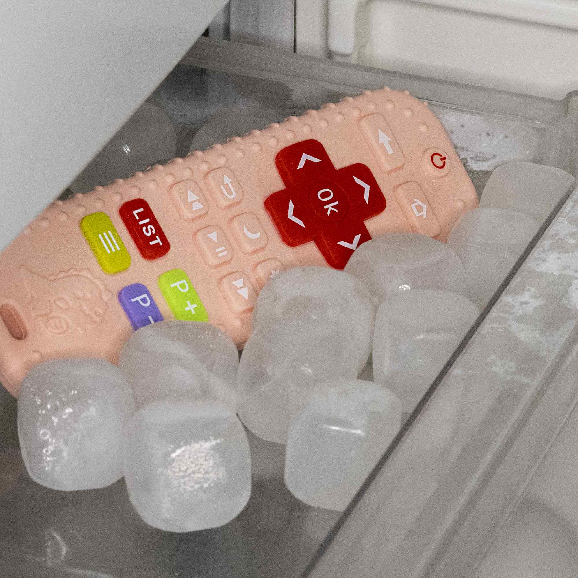Juguete para bebe mando distancia Dentición Mordedores Silicona Rosa - imagen 7